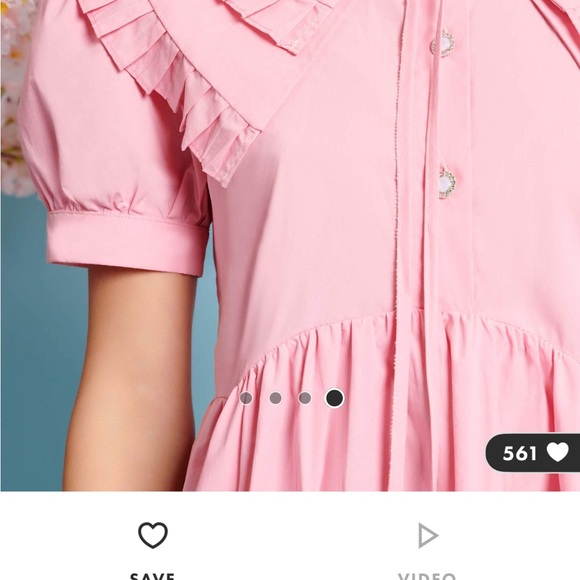 Sister Jane Pink Puff Sleeve Dress - Picture 2 of 5